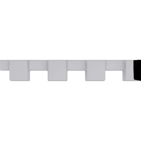 1 1/8H X 1/2P X 96L (2 1/8 Repeat) Dentil Block Moulding